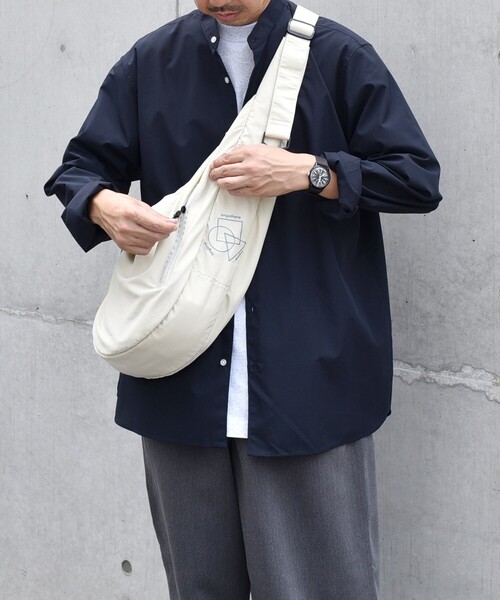 SHIPS any: リップストップ ナイロン ロゴ 刺繍 クレッセント