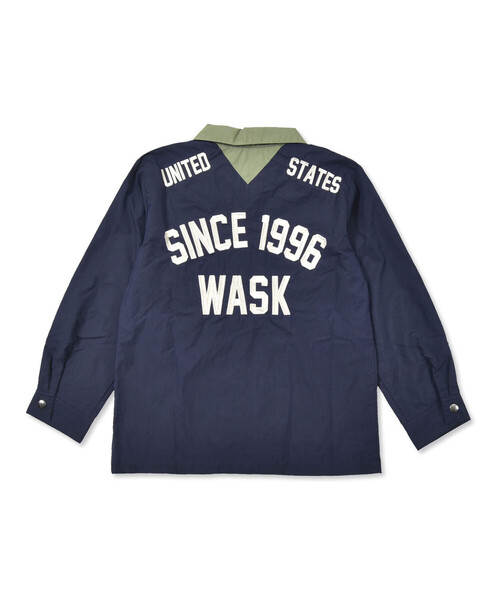 WASK（ワスク）の「配色ロゴ刺しゅうナイロンワッシャーコーチジャケット(100~160cm)（ナイロンジャケット・キッズ・レッド/ネイビー・100cm/110cm/120cm/130cm/140cm/150cm/160cm）」の16枚目の写真