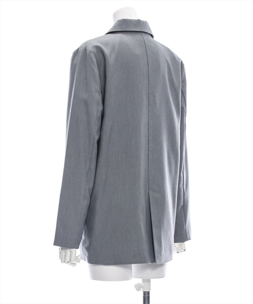 clear（クリア）の「ダブルジャケット[セットアップ可能 BIGシルエット オフィスカジュアル ベーシック 大人]≪再入荷≫（テーラードジャケット・レディース・グレー/ベージュ/ブラック・F）」の11枚目の写真