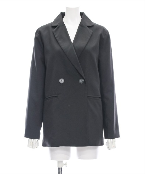 clear（クリア）の「ダブルジャケット[セットアップ可能 BIGシルエット オフィスカジュアル ベーシック 大人]≪再入荷≫（テーラードジャケット・レディース・グレー/ベージュ/ブラック・F）」の5枚目の写真