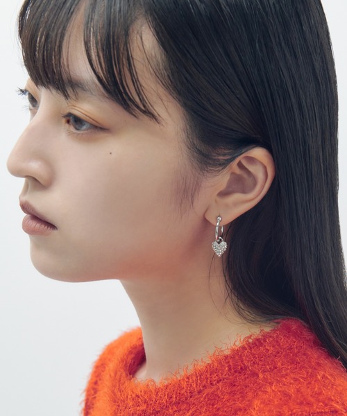 GOLDY(ゴールディ)の「ラズベリー ハート ピアス(ピアス(両耳用)・レディース・ゴールド/シルバー/ガンメタ・FREE)」の7枚目の写真