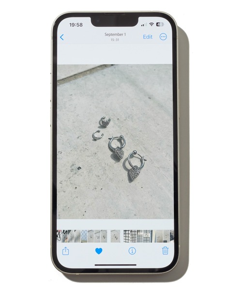 GOLDY(ゴールディ)の「ラズベリー ハート ピアス(ピアス(両耳用)・レディース・ゴールド/シルバー/ガンメタ・FREE)」の4枚目の写真