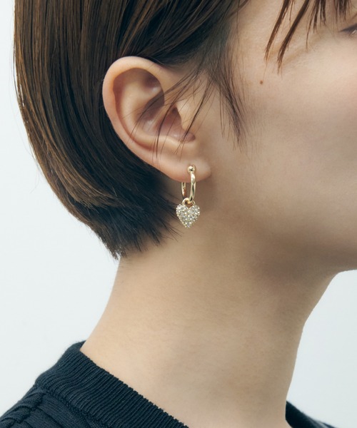 GOLDY(ゴールディ)の「ラズベリー ハート ピアス(ピアス(両耳用)・レディース・ゴールド/シルバー/ガンメタ・FREE)」の12枚目の写真