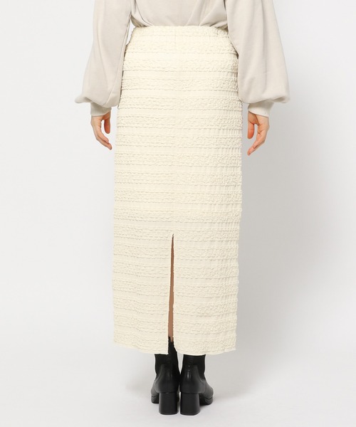 mysty woman（ミスティウーマン）の「テクスチャーナローカットスカート 149657（スカート・レディース・ブラウン/ブラック/オフホワイト・FREE）」の22枚目の写真