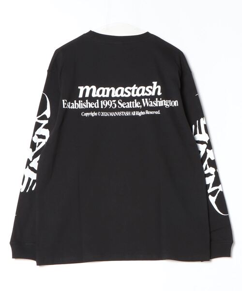 MANASTASH(マナスタッシュ)の「MANASTASH/マナスタッシュ CiTee L/S TEE WAVE/シティーロンT ウェーブ(Tシャツ/カットソー・メンズ・ブラック/ホワイト・XL/M/L/S)」の18枚目の写真
