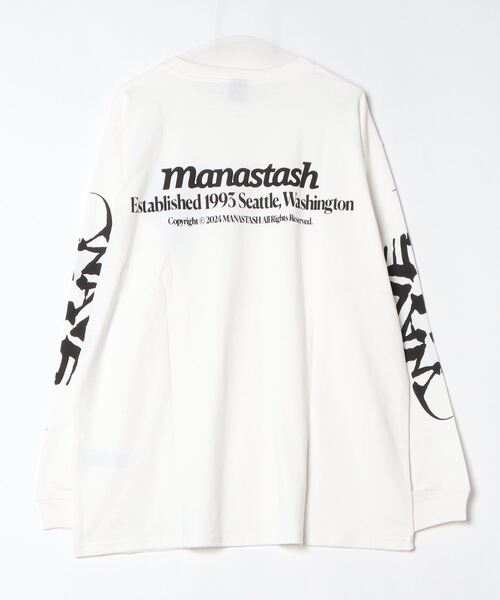 MANASTASH(マナスタッシュ)の「MANASTASH/マナスタッシュ CiTee L/S TEE WAVE/シティーロンT ウェーブ(Tシャツ/カットソー・メンズ・ブラック/ホワイト・XL/M/L/S)」の20枚目の写真