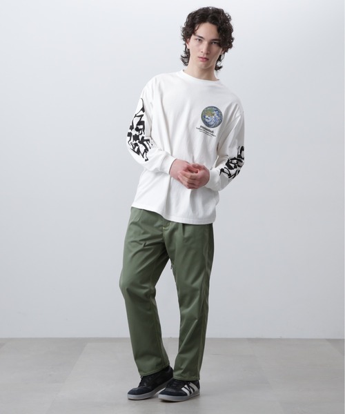 MANASTASH(マナスタッシュ)の「MANASTASH/マナスタッシュ CiTee L/S TEE WAVE/シティーロンT ウェーブ(Tシャツ/カットソー・メンズ・ブラック/ホワイト・XL/M/L/S)」の8枚目の写真