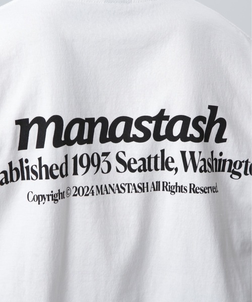 MANASTASH(マナスタッシュ)の「MANASTASH/マナスタッシュ CiTee L/S TEE WAVE/シティーロンT ウェーブ(Tシャツ/カットソー・メンズ・ブラック/ホワイト・XL/M/L/S)」の15枚目の写真