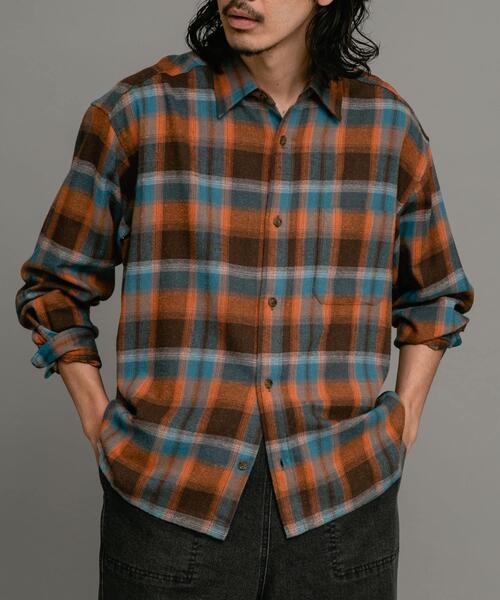 URBAN RESEARCH Sonny Label（アーバンリサーチサニーレーベル）の「リラックスフィットチェックレギュラーシャツ（シャツ/ブラウス・メンズ・グレー系その他/ブラウン系その他/ブラック系その他・MEDIUM/LARGE）」の9枚目の写真