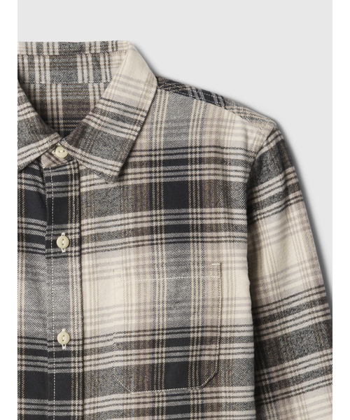 GAP(ギャップ)の「オーガニックコットン フランネルシャツ (キッズ)(シャツ/ブラウス・キッズ・バーガンディー/ブルー/アイボリー・110cm/120cm/130cm/140cm/150cm/160cm)」の11枚目の写真