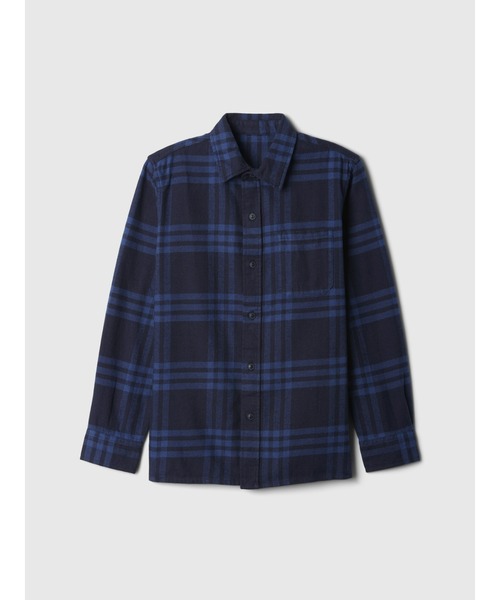 GAP(ギャップ)の「オーガニックコットン フランネルシャツ (キッズ)(シャツ/ブラウス・キッズ・バーガンディー/ブルー/アイボリー・110cm/120cm/130cm/140cm/150cm/160cm)」の16枚目の写真