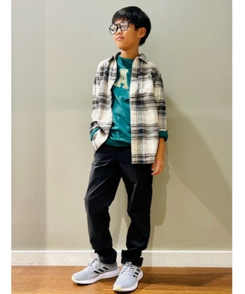 GAP(ギャップ)の「オーガニックコットン フランネルシャツ (キッズ)(シャツ/ブラウス・キッズ・バーガンディー/ブルー/アイボリー・110cm/120cm/130cm/140cm/150cm/160cm)」の17枚目の写真