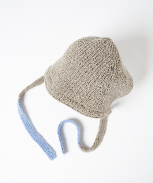 RACAL（ラカル）の「Loop Yarn Warm Knit Hoodie / モコニットウォームフーディー（ニットキャップ/ビーニー・レディース・ベージュ/ブラウン/グレー/サックスブルー・FREE）」の10枚目の写真