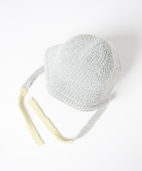 RACAL（ラカル）の「Loop Yarn Warm Knit Hoodie / モコニットウォームフーディー（ニットキャップ/ビーニー・レディース・ベージュ/ブラウン/グレー/サックスブルー・FREE）」の11枚目の写真