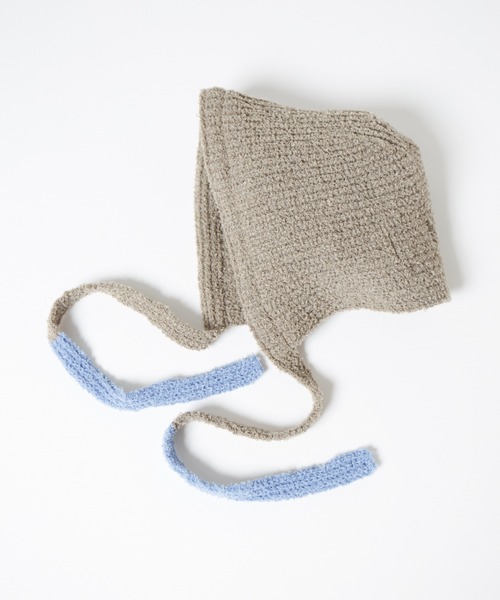 RACAL（ラカル）の「Loop Yarn Warm Knit Hoodie / モコニットウォームフーディー（ニットキャップ/ビーニー・レディース・ベージュ/ブラウン/グレー/サックスブルー・FREE）」の13枚目の写真