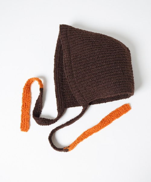 RACAL（ラカル）の「Loop Yarn Warm Knit Hoodie / モコニットウォームフーディー（ニットキャップ/ビーニー・レディース・ベージュ/ブラウン/グレー/サックスブルー・FREE）」の15枚目の写真