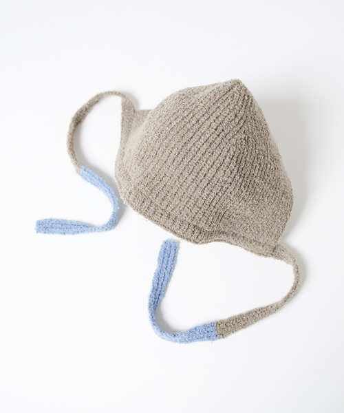 RACAL（ラカル）の「Loop Yarn Warm Knit Hoodie / モコニットウォームフーディー（ニットキャップ/ビーニー・レディース・ベージュ/ブラウン/グレー/サックスブルー・FREE）」の18枚目の写真