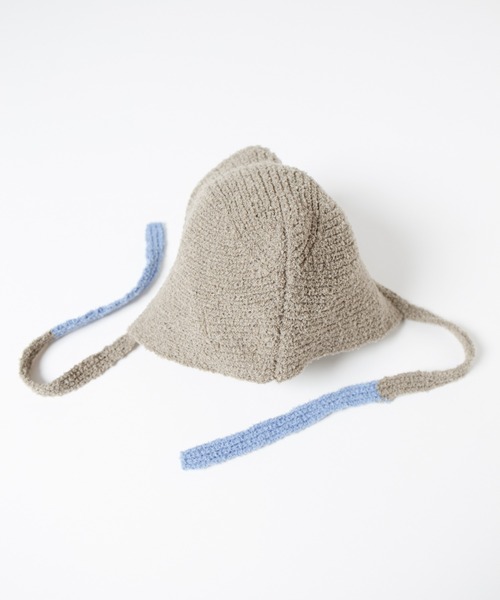 RACAL（ラカル）の「Loop Yarn Warm Knit Hoodie / モコニットウォームフーディー（ニットキャップ/ビーニー・レディース・ベージュ/ブラウン/グレー/サックスブルー・FREE）」の19枚目の写真