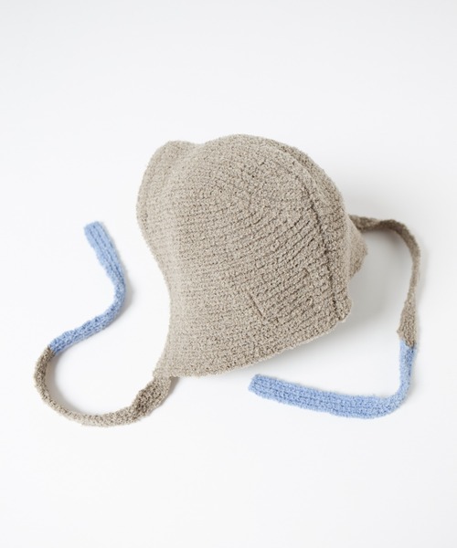RACAL（ラカル）の「Loop Yarn Warm Knit Hoodie / モコニットウォームフーディー（ニットキャップ/ビーニー・レディース・ベージュ/ブラウン/グレー/サックスブルー・FREE）」の20枚目の写真