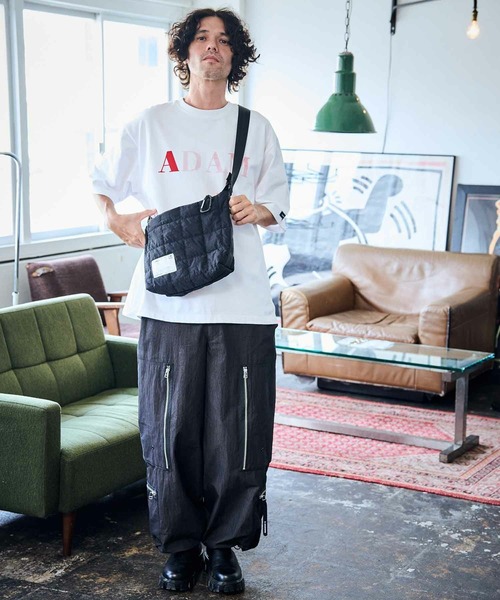 ADAM PATEK（アダムパテック）の「mko12281-square quilt middle shoulder bag ショルダーバッグ（ショルダーバッグ・メンズ・カーキ/ブラック/グレー・FREE）」の6枚目の写真