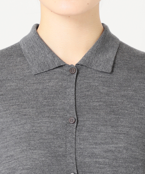Plageプラージュ Collar カーディガン グレー プラージュ Plage Collar カーディガン （グレー） - ファッション通販