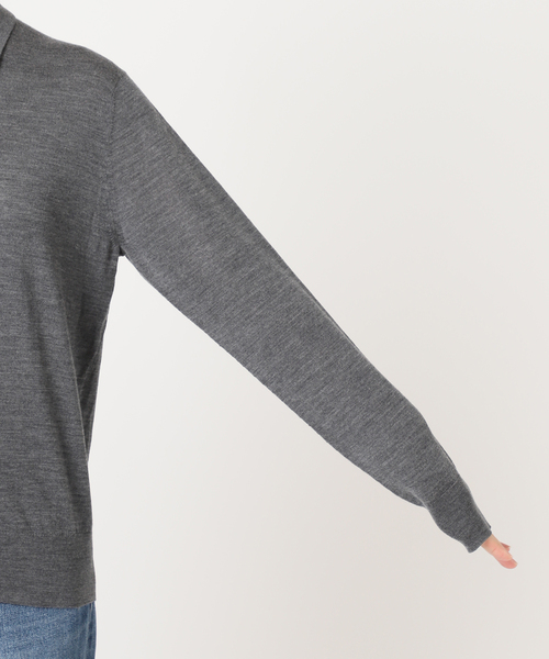 Plage Collar Knit カーディガン グレー Collar Knit カーディガン（カーディガン）｜Plage（プラージュ