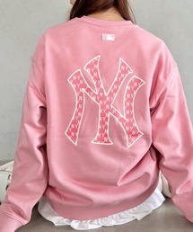 【日本未発売/WEB限定】MLB Korea(エムエルビーコリア)/バックロゴ クラシック モノグラム ワンポイントロゴ刺繍 オーバーサイズ プルオーバー スウェット/Classic Monogram Big Luxe Sweatshirt