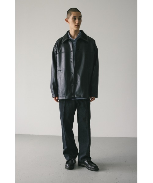 STYLEMIXER（スタイルミキサー）の「リブカラーフェイクレザー