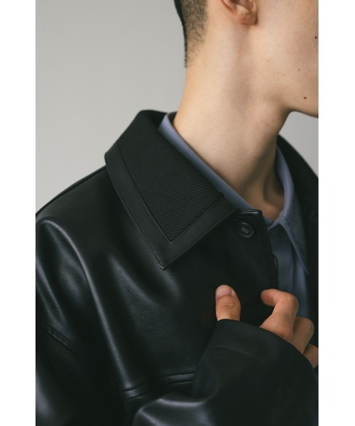 STYLEMIXER（スタイルミキサー）の「リブカラーフェイクレザー