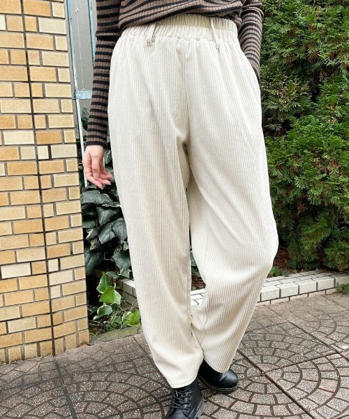 GORGE(ゴージ)の「《ふんわり軽い》レディース コーデュロイ シェフパンツ ゆるシルエット 楽ちん 秋冬(その他パンツ・レディース・ブラウン/ブラック・F)」の13枚目の写真