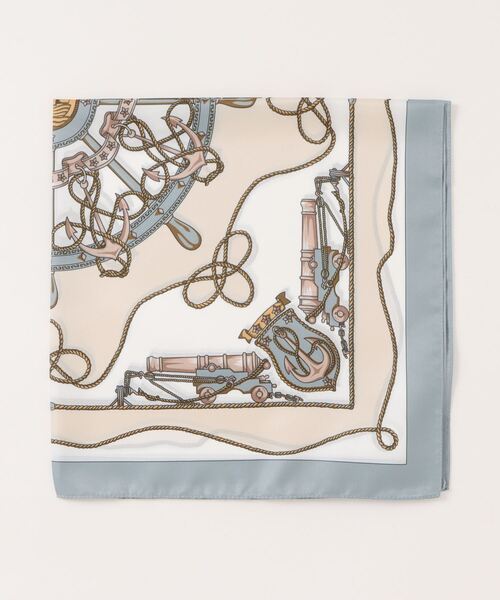 EDIT COLOGNE（エディットコロン）の「ヴィンテージライクスカーフ（ストール/ショール・レディース・ピンク/ブルー・ﾌﾘ-）」の2枚目の写真