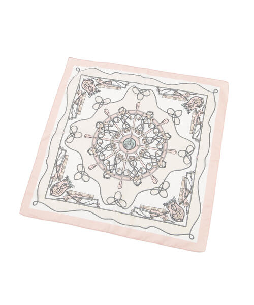 EDIT COLOGNE（エディットコロン）の「ヴィンテージライクスカーフ（ストール/ショール・レディース・ピンク/ブルー・ﾌﾘ-）」の4枚目の写真