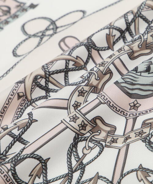 EDIT COLOGNE（エディットコロン）の「ヴィンテージライクスカーフ（ストール/ショール・レディース・ピンク/ブルー・ﾌﾘ-）」の6枚目の写真