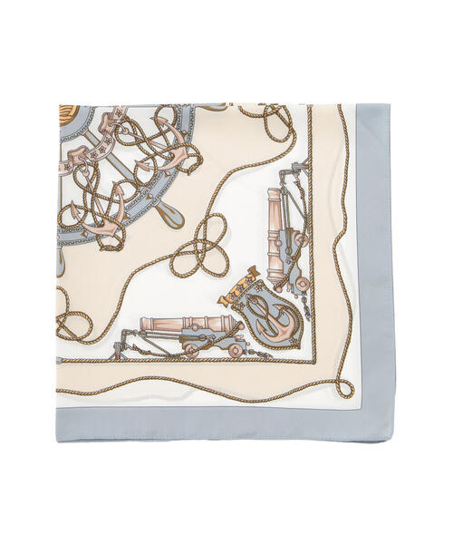 EDIT COLOGNE（エディットコロン）の「ヴィンテージライクスカーフ（ストール/ショール・レディース・ピンク/ブルー・ﾌﾘ-）」の7枚目の写真