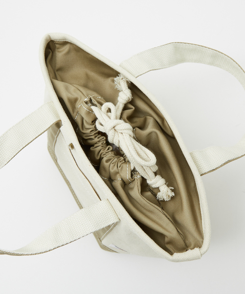 ABAHOUSE（アバハウス）の「【DICKIES/ディッキーズ】 AUTHENTIC CANVAS TOTE XS/キャンバスミニトートバッグ（トートバッグ・メンズ・ネイビー/ベージュ/ブラック・フリー）」の9枚目の写真