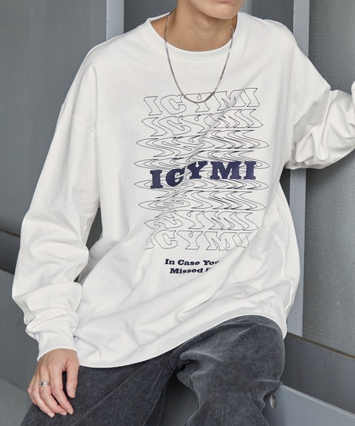 Anchor Smith(アンカー スミス)の「メッセージグラフィックオーバーサイズTシャツ(Tシャツ/カットソー・メンズ・ホワイト/ホワイト系/アイボリー/ブラック/ブラック系・L/M)」の3枚目の写真