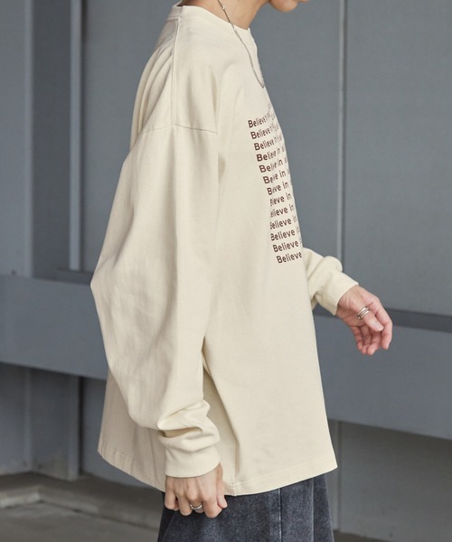 Anchor Smith(アンカー スミス)の「メッセージグラフィックオーバーサイズTシャツ(Tシャツ/カットソー・メンズ・ホワイト/ホワイト系/アイボリー/ブラック/ブラック系・L/M)」の15枚目の写真