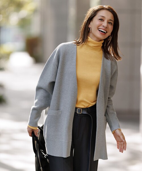 セール】スポンジニット カーディガン（カーディガン/ボレロ）｜UNFILO