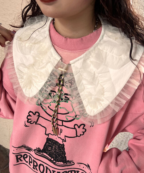 yuna_maruu企画】【Me＋Me/ミープラスミー】フリルドッキング付け襟