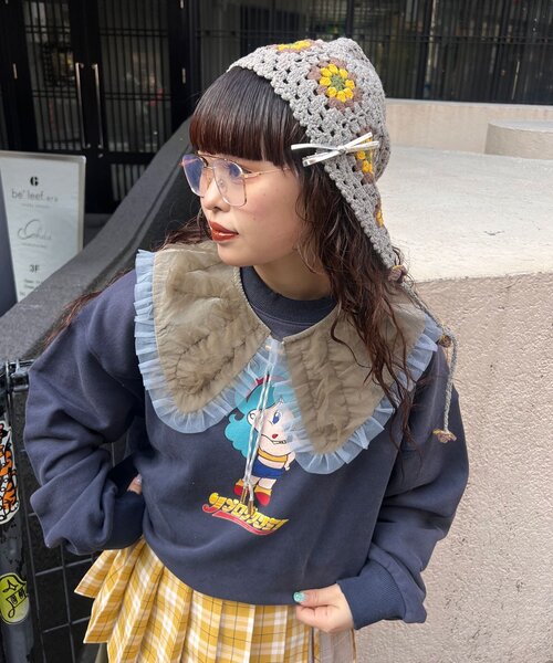 yuna_maruu企画】【Me＋Me/ミープラスミー】フリルドッキング付け襟