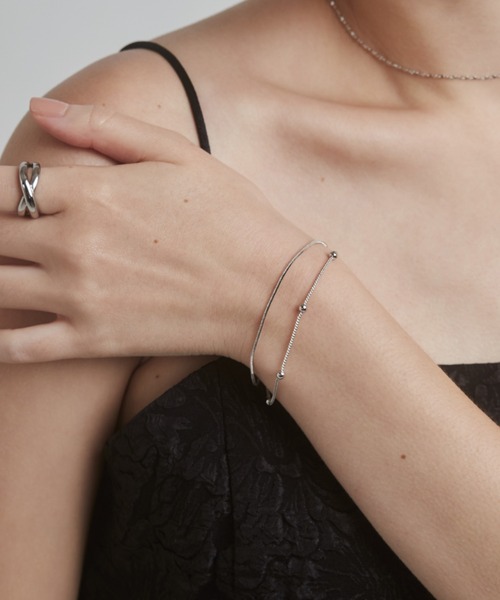 ciite'(シーテ)の「2連チェーンブレスレット(ブレスレット・レディース・ゴールド/シルバー・FREE)」の2枚目の写真