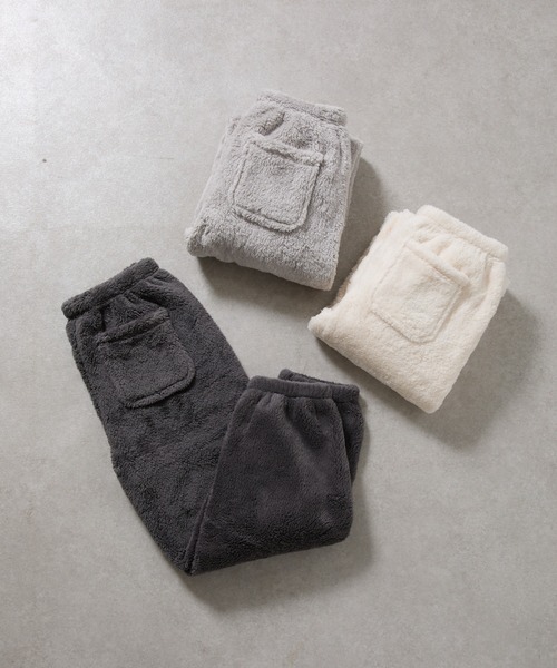 COLONY 2139（コロニートゥーワンスリーナイン）の「シープタッチパンツ（ルームウェア/パジャマ・レディース・チャコールグレー/ライトグレー/アイボリー・FREE）」の4枚目の写真