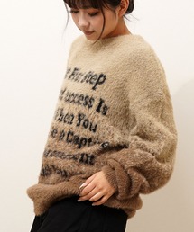 ロゴ シャギーニット / logo shaggy knit