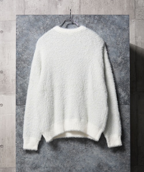 ロゴ シャギーニット / logo shaggy knit（ニット/セーター）｜1111clothing（ワンフォークロージング）