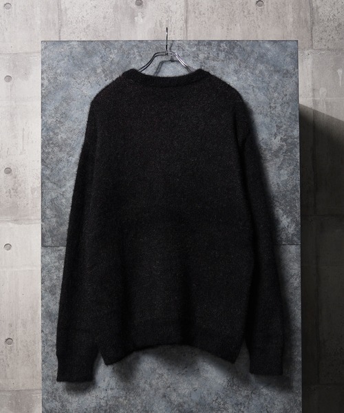ロゴ シャギーニット / logo shaggy knit（ニット/セーター）｜1111clothing（ワンフォークロージング）