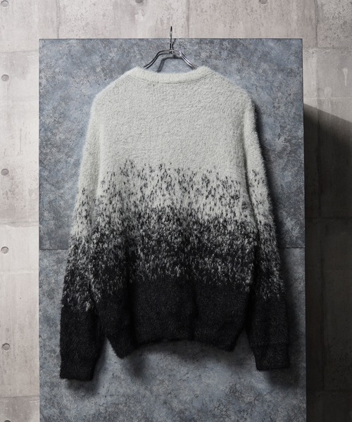 ロゴ シャギーニット / logo shaggy knit（ニット/セーター）｜1111clothing（ワンフォークロージング）