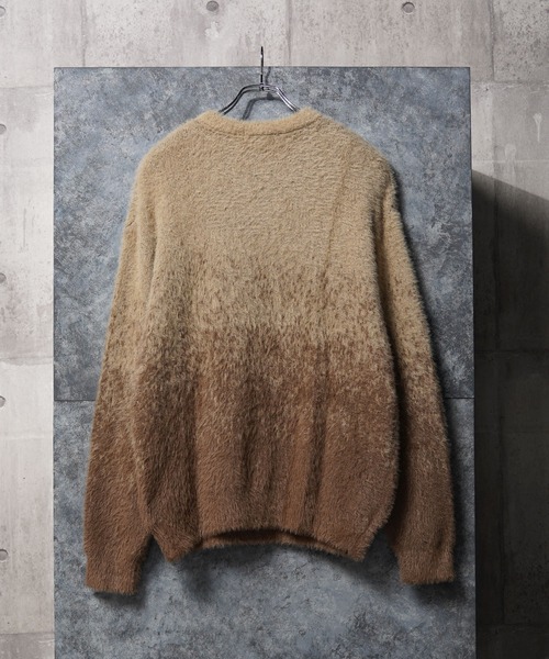 ロゴ シャギーニット / logo shaggy knit（ニット/セーター）｜1111clothing（ワンフォークロージング）