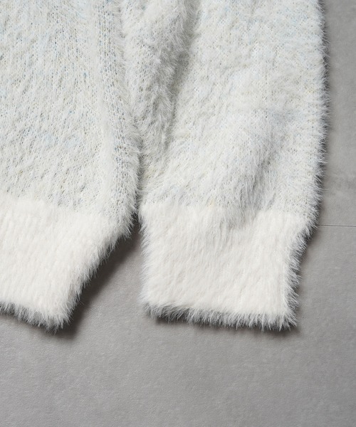 ロゴ シャギーニット / logo shaggy knit（ニット/セーター）｜1111clothing（ワンフォークロージング）