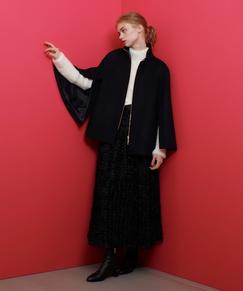 LOULOU WILLOUGHBY（ルルウィルビー）の「◇【LOULOU WILLOUGHBY】ファーアクセントプルオーバー（ニット/セーター・レディース・グレー系その他/ブラック/オフホワイト・2）」の18枚目の写真
