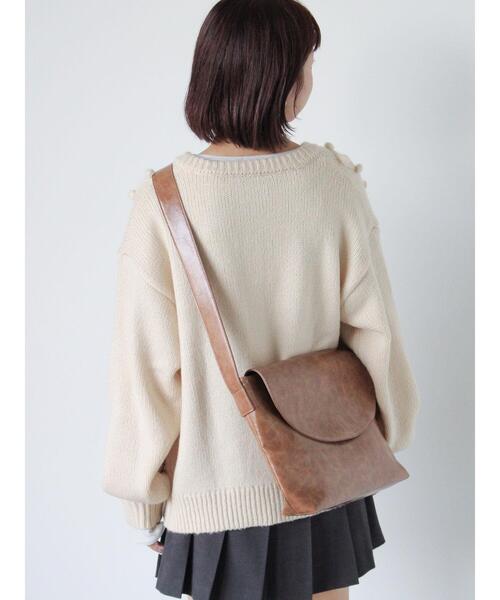 ehka sopo（エヘカソポ）の「ポンポン刺繍カーディガン（カーディガン/ボレロ・レディース・キナリ/ミント/ベージュ/レッド・F）」の11枚目の写真